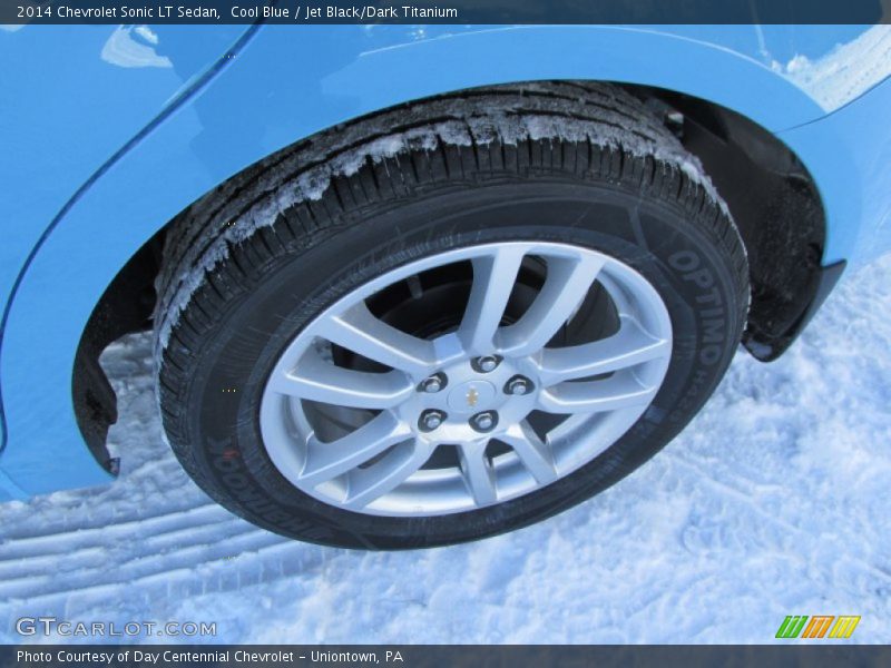Cool Blue / Jet Black/Dark Titanium 2014 Chevrolet Sonic LT Sedan