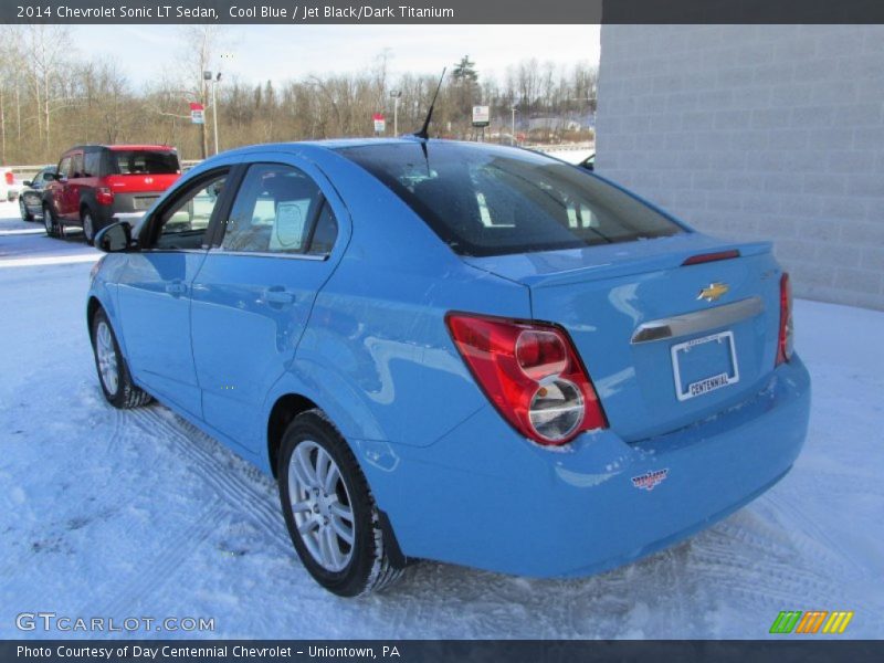 Cool Blue / Jet Black/Dark Titanium 2014 Chevrolet Sonic LT Sedan
