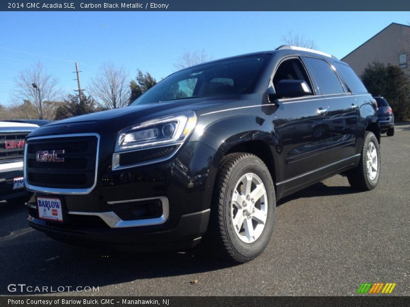 Carbon Black Metallic / Ebony 2014 GMC Acadia SLE