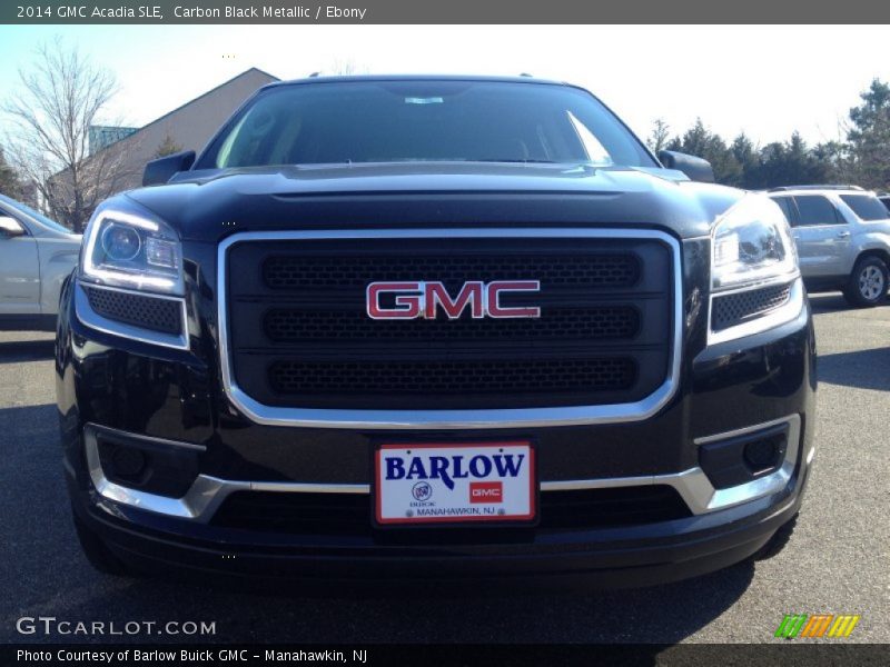 Carbon Black Metallic / Ebony 2014 GMC Acadia SLE