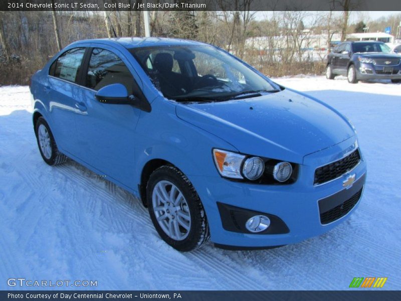 Cool Blue / Jet Black/Dark Titanium 2014 Chevrolet Sonic LT Sedan