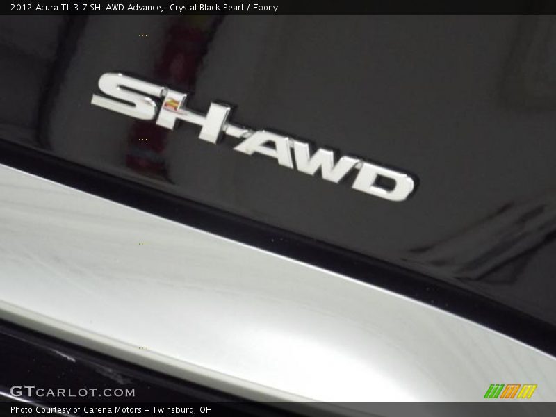Crystal Black Pearl / Ebony 2012 Acura TL 3.7 SH-AWD Advance