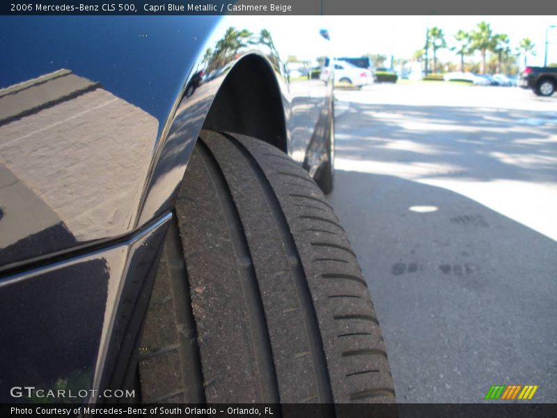 Capri Blue Metallic / Cashmere Beige 2006 Mercedes-Benz CLS 500
