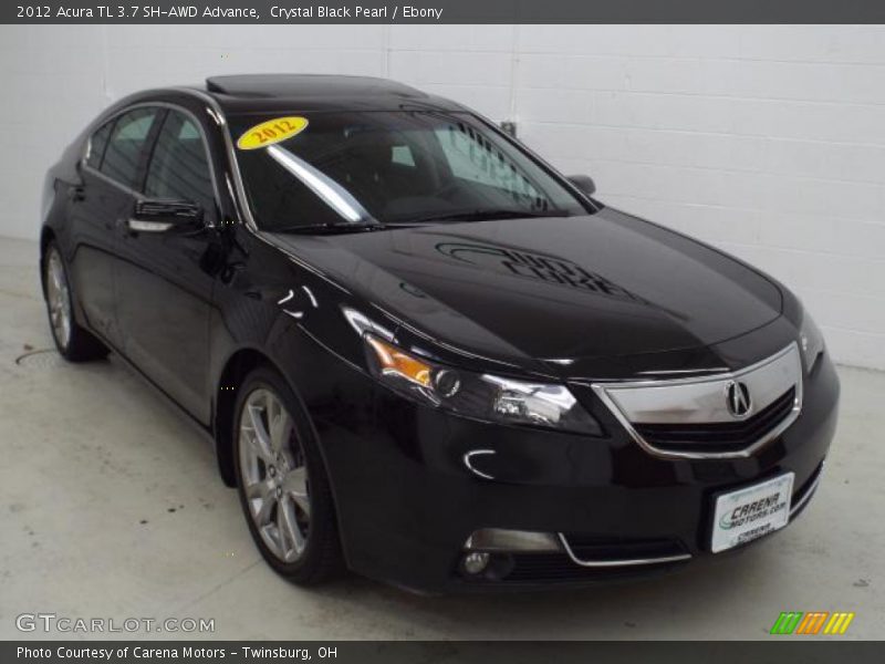 Crystal Black Pearl / Ebony 2012 Acura TL 3.7 SH-AWD Advance