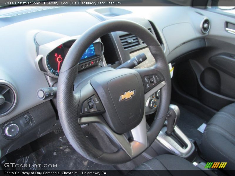 Cool Blue / Jet Black/Dark Titanium 2014 Chevrolet Sonic LT Sedan