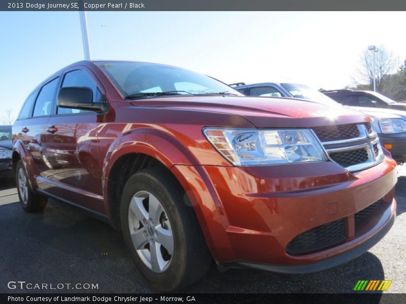 Copper Pearl / Black 2013 Dodge Journey SE