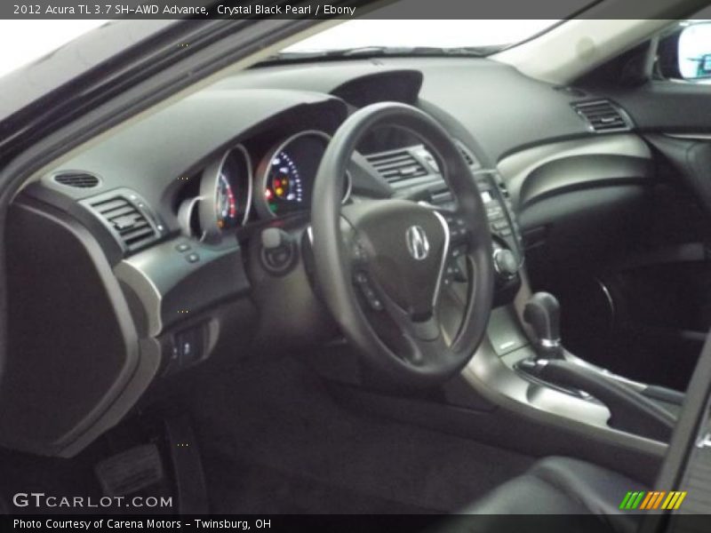 Crystal Black Pearl / Ebony 2012 Acura TL 3.7 SH-AWD Advance