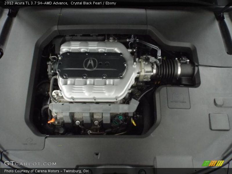 Crystal Black Pearl / Ebony 2012 Acura TL 3.7 SH-AWD Advance