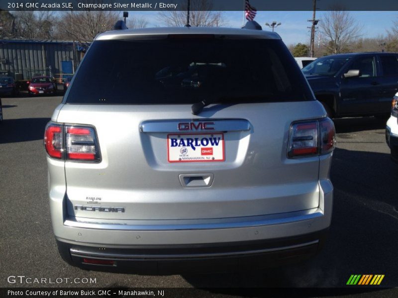 Champagne Silver Metallic / Ebony 2014 GMC Acadia SLE