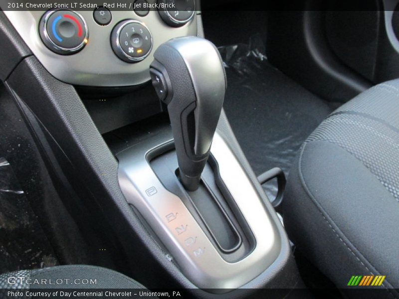 Red Hot / Jet Black/Brick 2014 Chevrolet Sonic LT Sedan