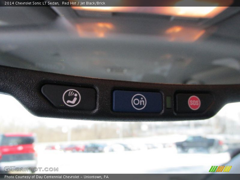 Red Hot / Jet Black/Brick 2014 Chevrolet Sonic LT Sedan