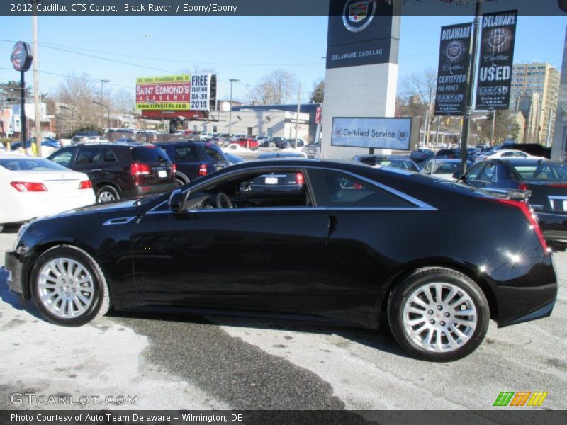 Black Raven / Ebony/Ebony 2012 Cadillac CTS Coupe