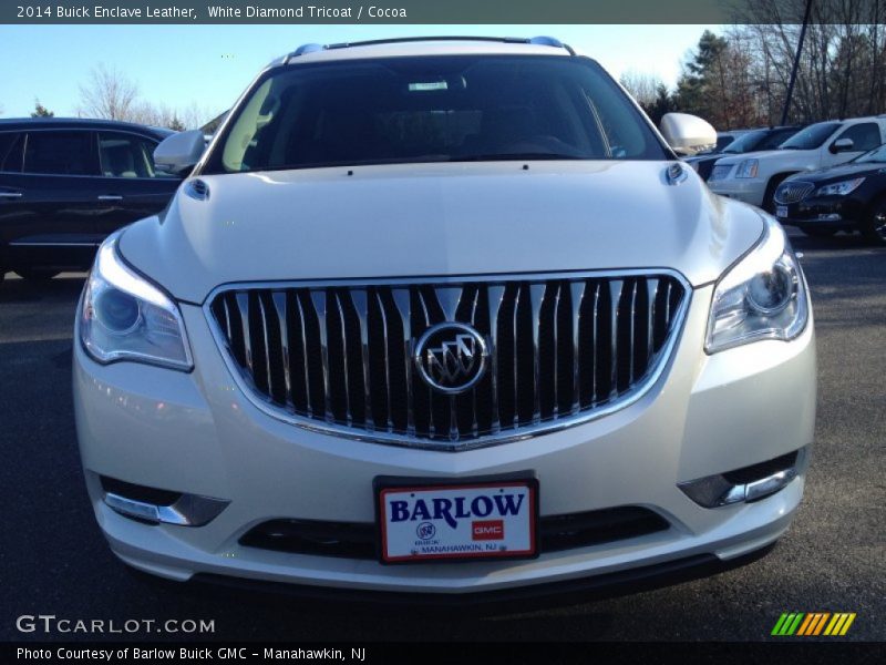 White Diamond Tricoat / Cocoa 2014 Buick Enclave Leather