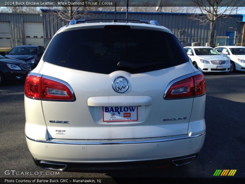 White Diamond Tricoat / Cocoa 2014 Buick Enclave Leather
