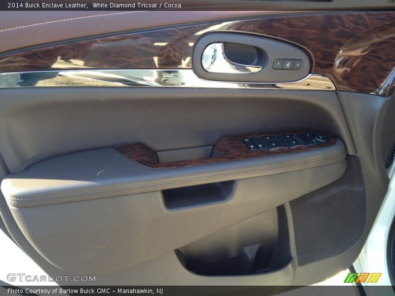 White Diamond Tricoat / Cocoa 2014 Buick Enclave Leather