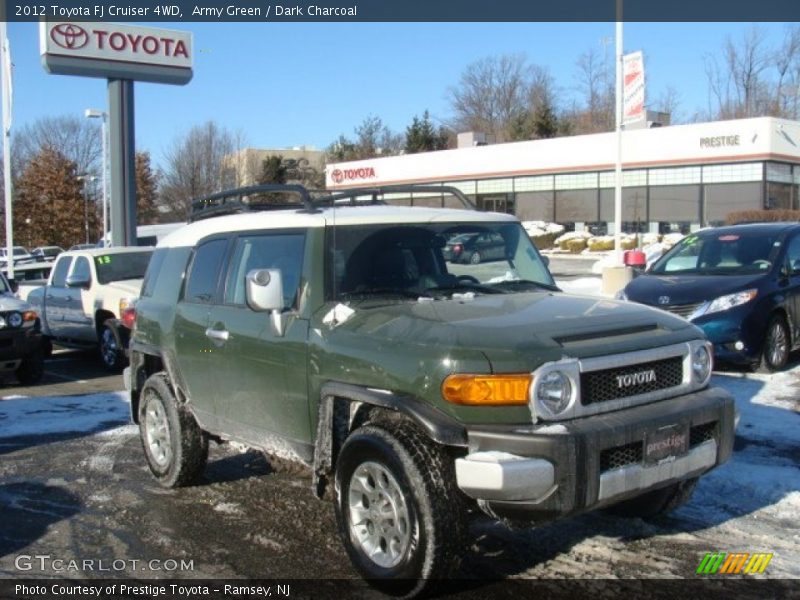 Army Green / Dark Charcoal 2012 Toyota FJ Cruiser 4WD