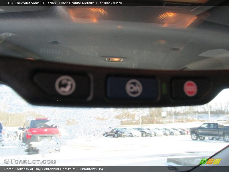 Black Granite Metallic / Jet Black/Brick 2014 Chevrolet Sonic LT Sedan