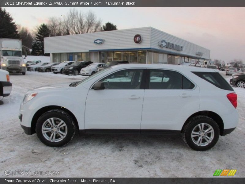 Summit White / Light Titanium/Jet Black 2011 Chevrolet Equinox LS AWD