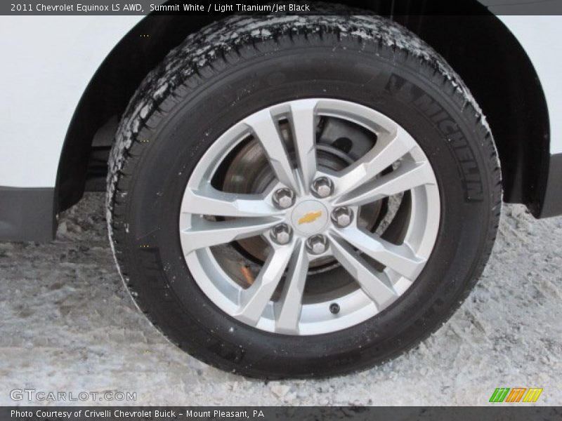 Summit White / Light Titanium/Jet Black 2011 Chevrolet Equinox LS AWD