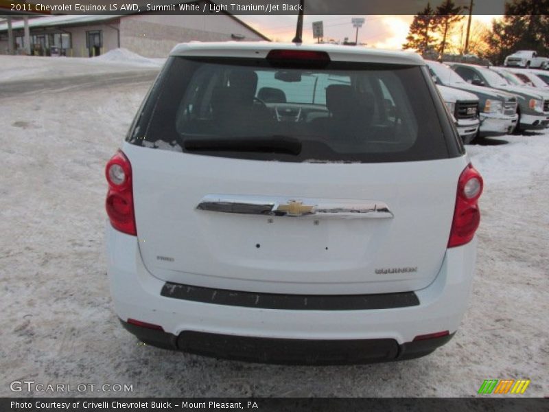 Summit White / Light Titanium/Jet Black 2011 Chevrolet Equinox LS AWD