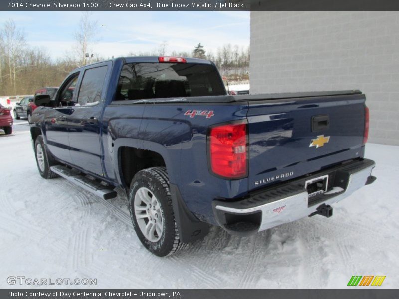 Blue Topaz Metallic / Jet Black 2014 Chevrolet Silverado 1500 LT Crew Cab 4x4