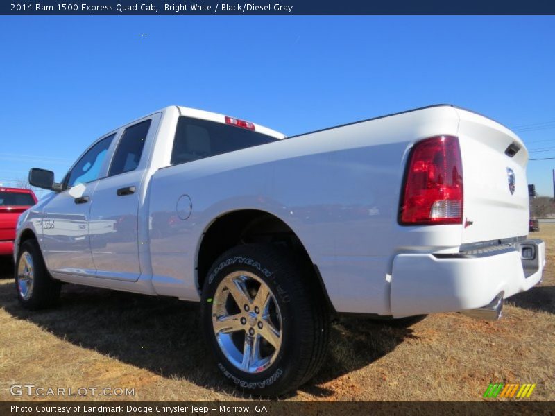 Bright White / Black/Diesel Gray 2014 Ram 1500 Express Quad Cab