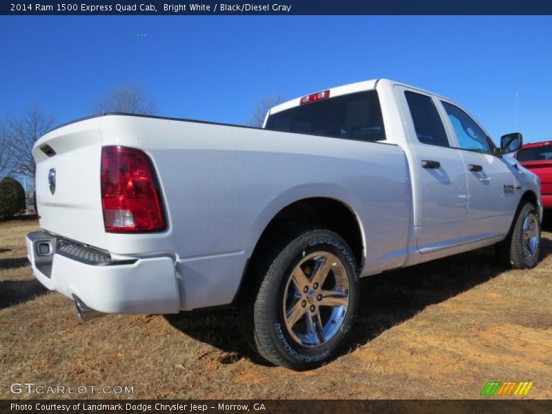 Bright White / Black/Diesel Gray 2014 Ram 1500 Express Quad Cab