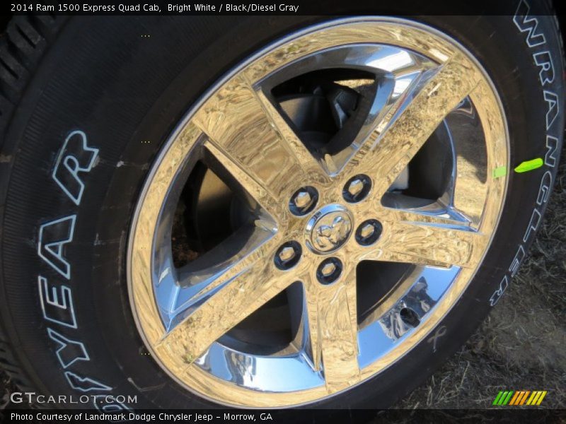 Bright White / Black/Diesel Gray 2014 Ram 1500 Express Quad Cab