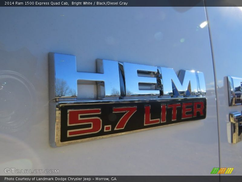 Bright White / Black/Diesel Gray 2014 Ram 1500 Express Quad Cab