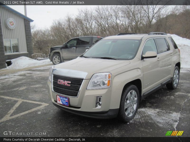 Gold Mist Metallic / Jet Black 2011 GMC Terrain SLT AWD