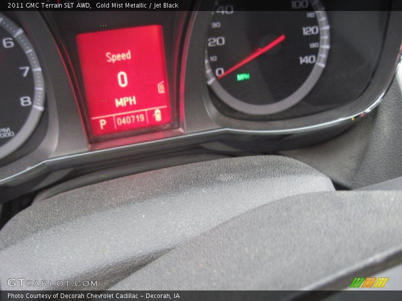 Gold Mist Metallic / Jet Black 2011 GMC Terrain SLT AWD
