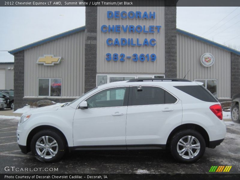 Summit White / Light Titanium/Jet Black 2012 Chevrolet Equinox LT AWD