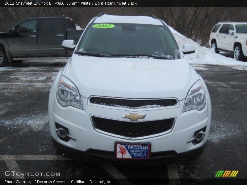 Summit White / Light Titanium/Jet Black 2012 Chevrolet Equinox LT AWD