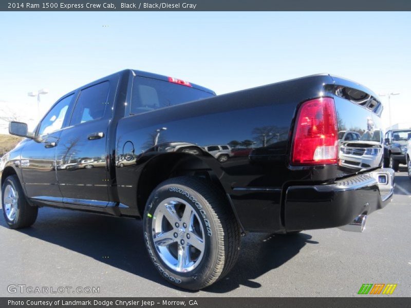 Black / Black/Diesel Gray 2014 Ram 1500 Express Crew Cab