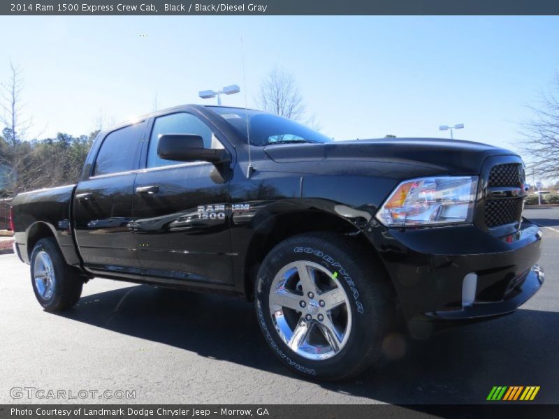 Black / Black/Diesel Gray 2014 Ram 1500 Express Crew Cab