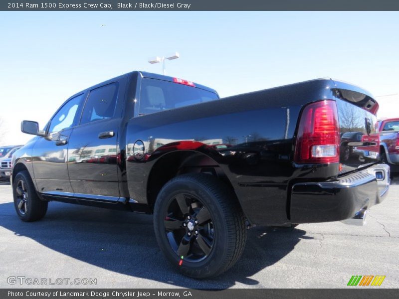 Black / Black/Diesel Gray 2014 Ram 1500 Express Crew Cab