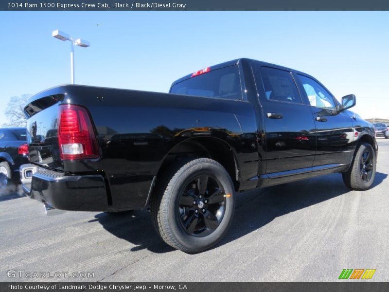 Black / Black/Diesel Gray 2014 Ram 1500 Express Crew Cab