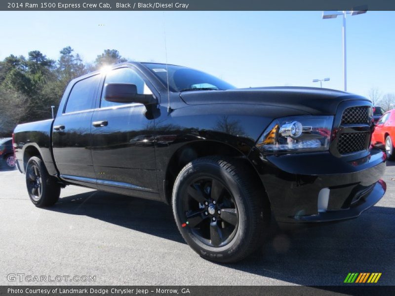 Black / Black/Diesel Gray 2014 Ram 1500 Express Crew Cab