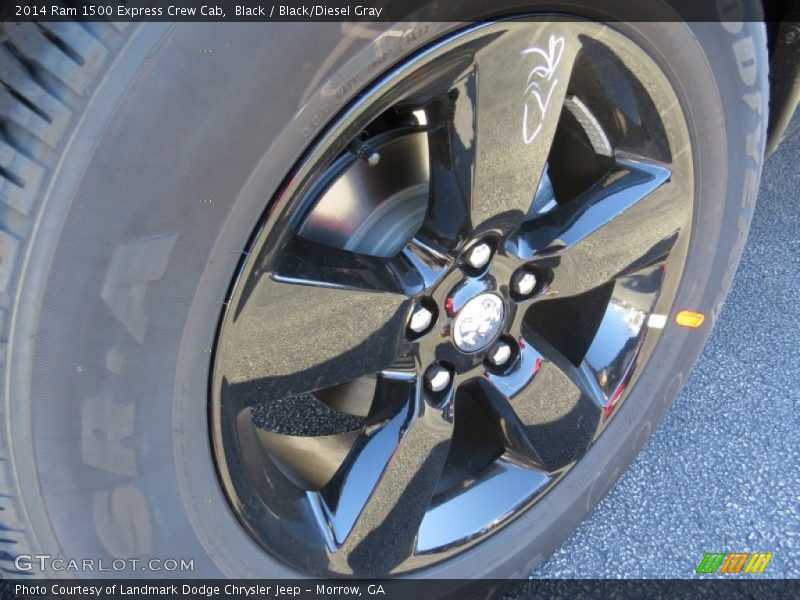 Black / Black/Diesel Gray 2014 Ram 1500 Express Crew Cab