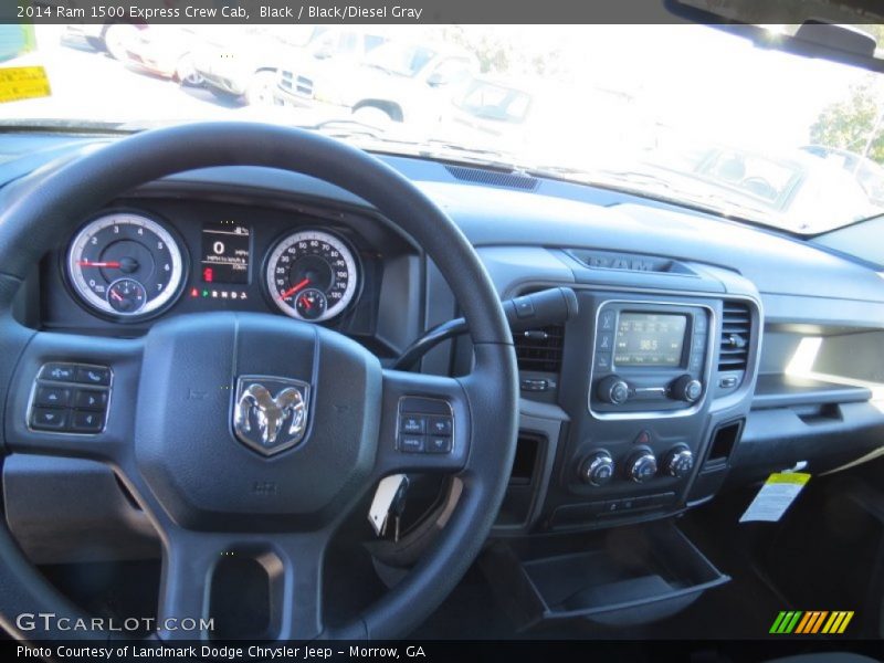 Black / Black/Diesel Gray 2014 Ram 1500 Express Crew Cab