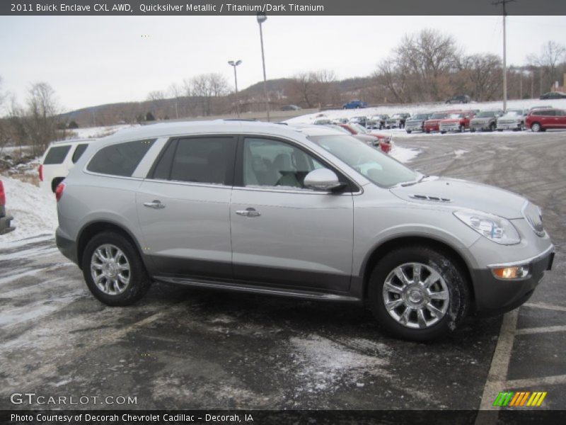 Quicksilver Metallic / Titanium/Dark Titanium 2011 Buick Enclave CXL AWD