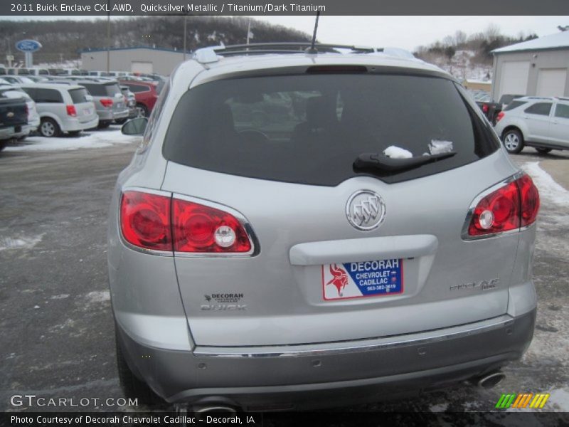 Quicksilver Metallic / Titanium/Dark Titanium 2011 Buick Enclave CXL AWD