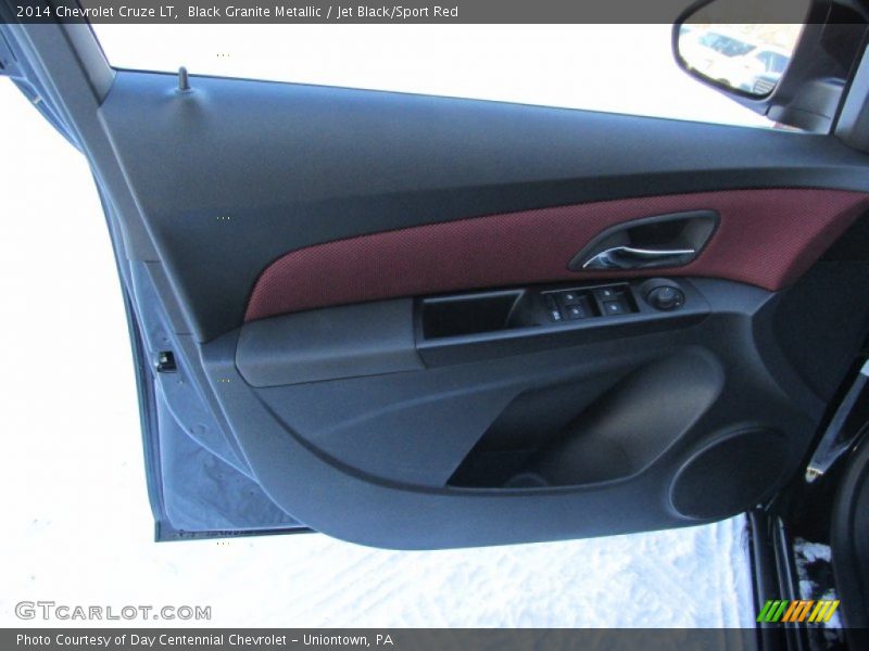 Black Granite Metallic / Jet Black/Sport Red 2014 Chevrolet Cruze LT