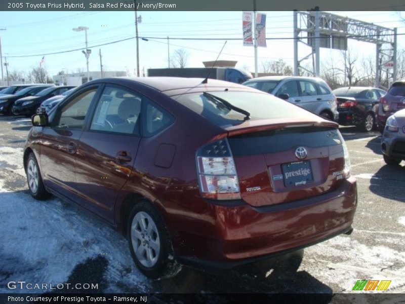 Salsa Red Pearl / Ivory/Brown 2005 Toyota Prius Hybrid