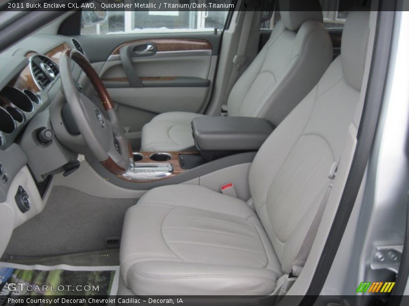 Quicksilver Metallic / Titanium/Dark Titanium 2011 Buick Enclave CXL AWD