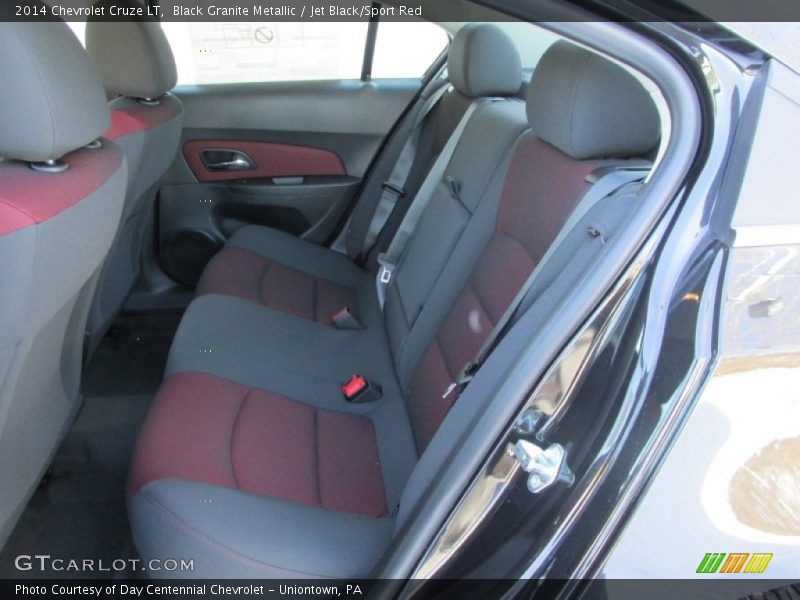 Black Granite Metallic / Jet Black/Sport Red 2014 Chevrolet Cruze LT