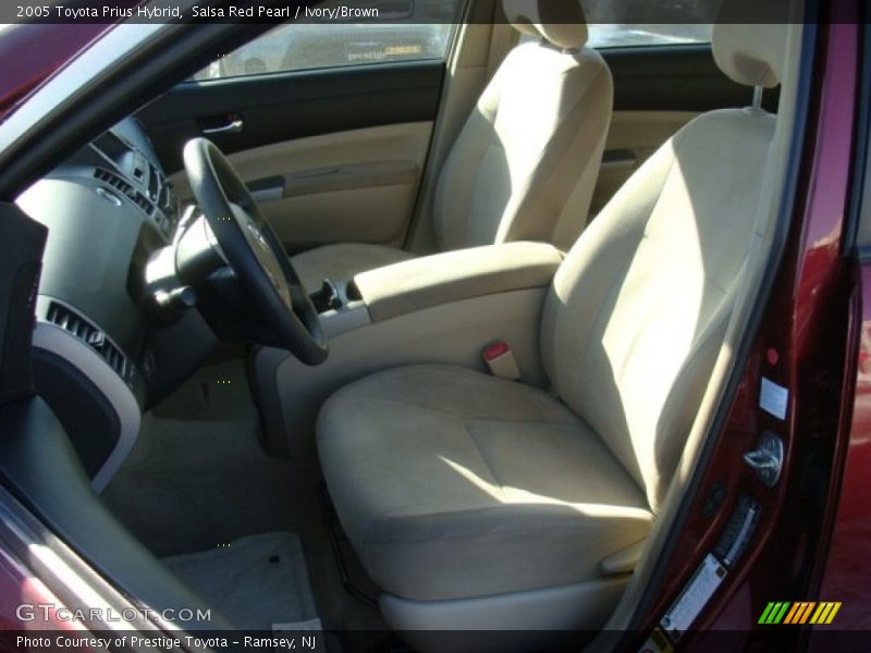 Salsa Red Pearl / Ivory/Brown 2005 Toyota Prius Hybrid