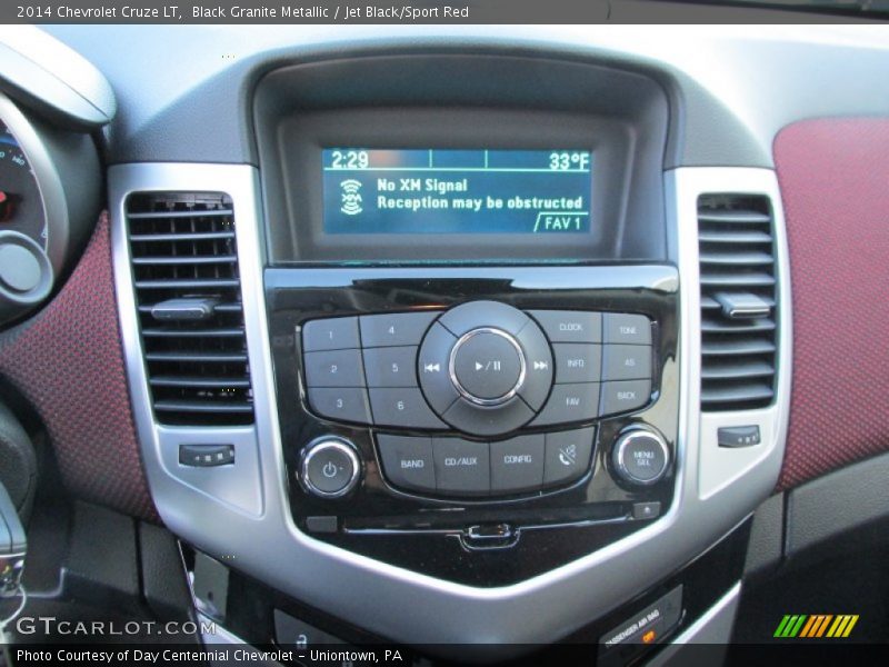 Black Granite Metallic / Jet Black/Sport Red 2014 Chevrolet Cruze LT