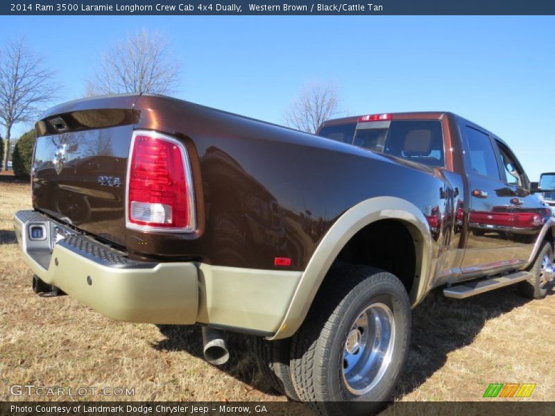 Western Brown / Black/Cattle Tan 2014 Ram 3500 Laramie Longhorn Crew Cab 4x4 Dually