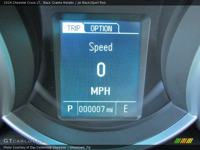 Black Granite Metallic / Jet Black/Sport Red 2014 Chevrolet Cruze LT